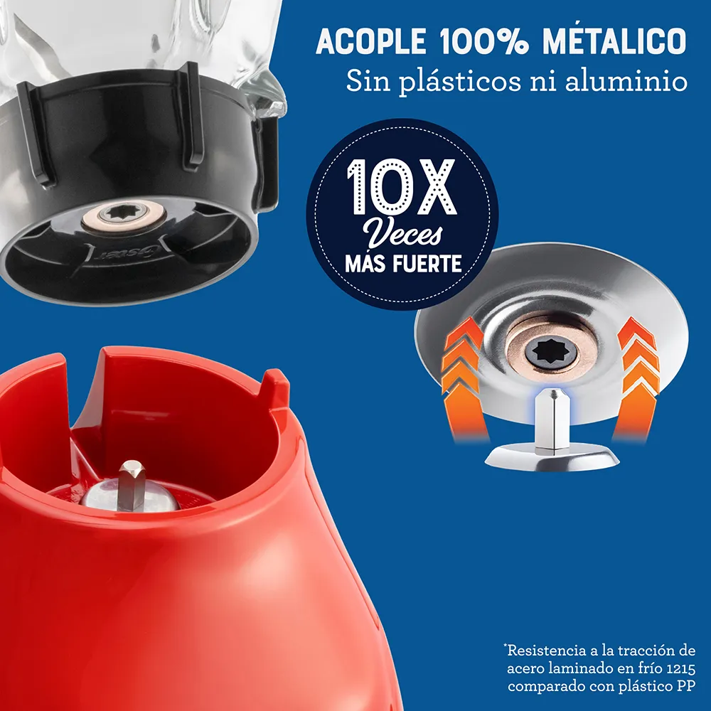 LICUADORA OSTER 1.5L DE 550W BLSTKAGRRD – ROJO - 7