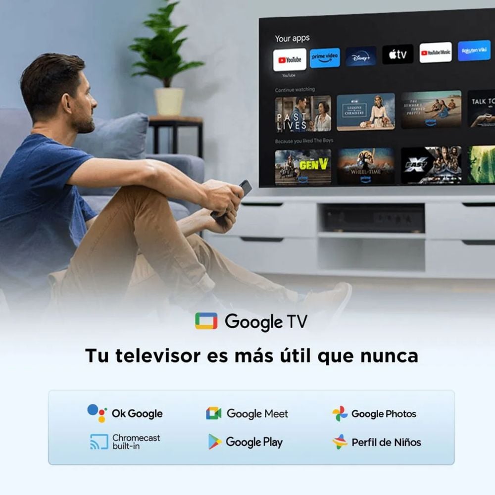 TELEVISOR TCL QLED 40 FHD SMART GOOGLE TV 40S5K - 3