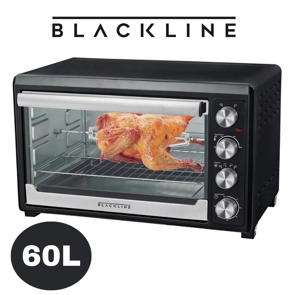 HORNO ELÉCTRICO BLACKLINE 60L GR60AR - NEGRO - 1