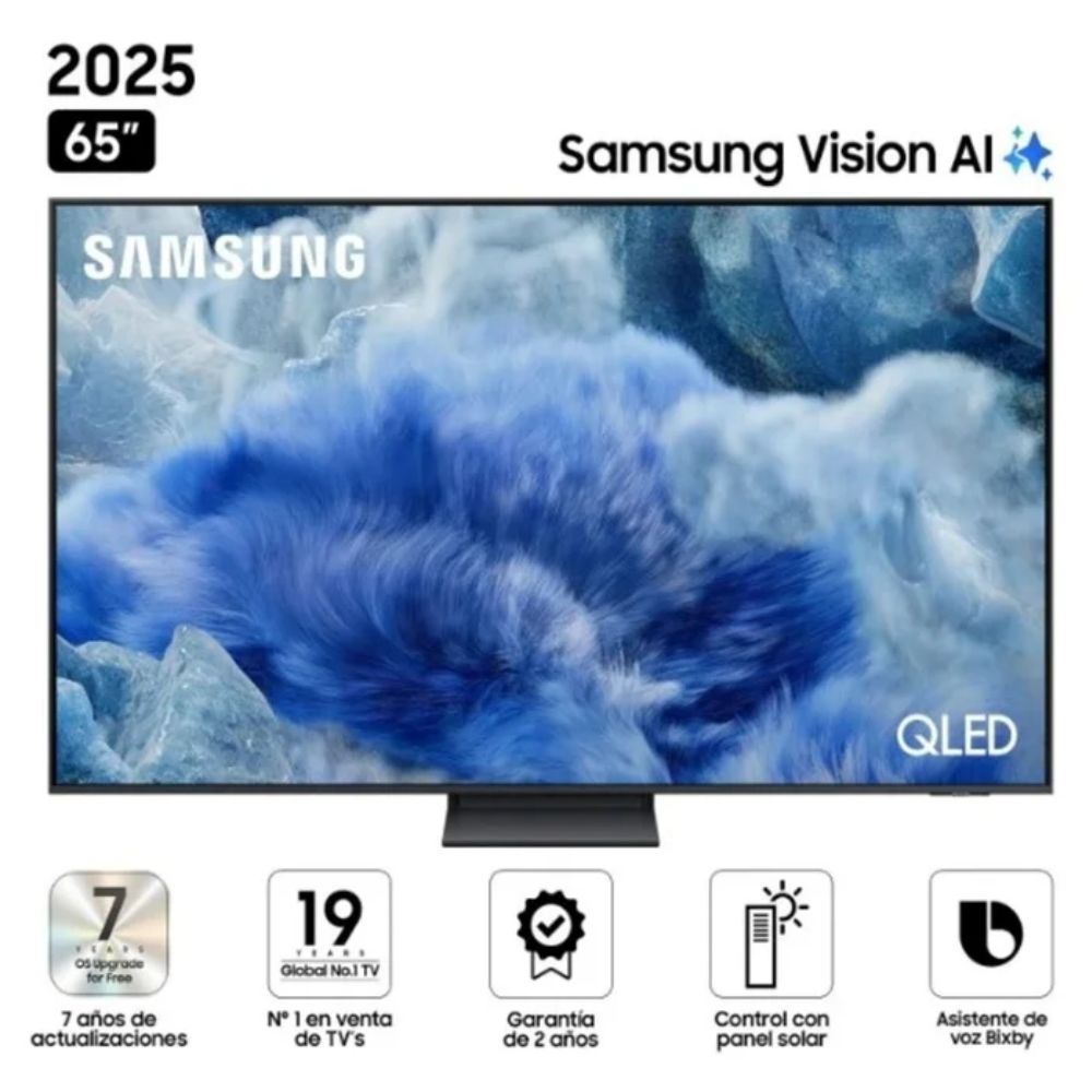 TELEVISOR SAMSUNG QLED 65' SMART UHD 4K VISION AI 65Q8F - 1