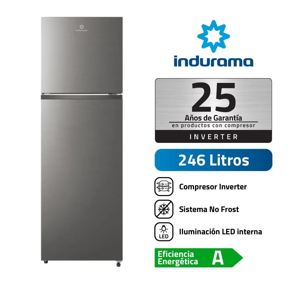 REFRIGERADORA INDURAMA CROMA 246LT RI-389I - 1