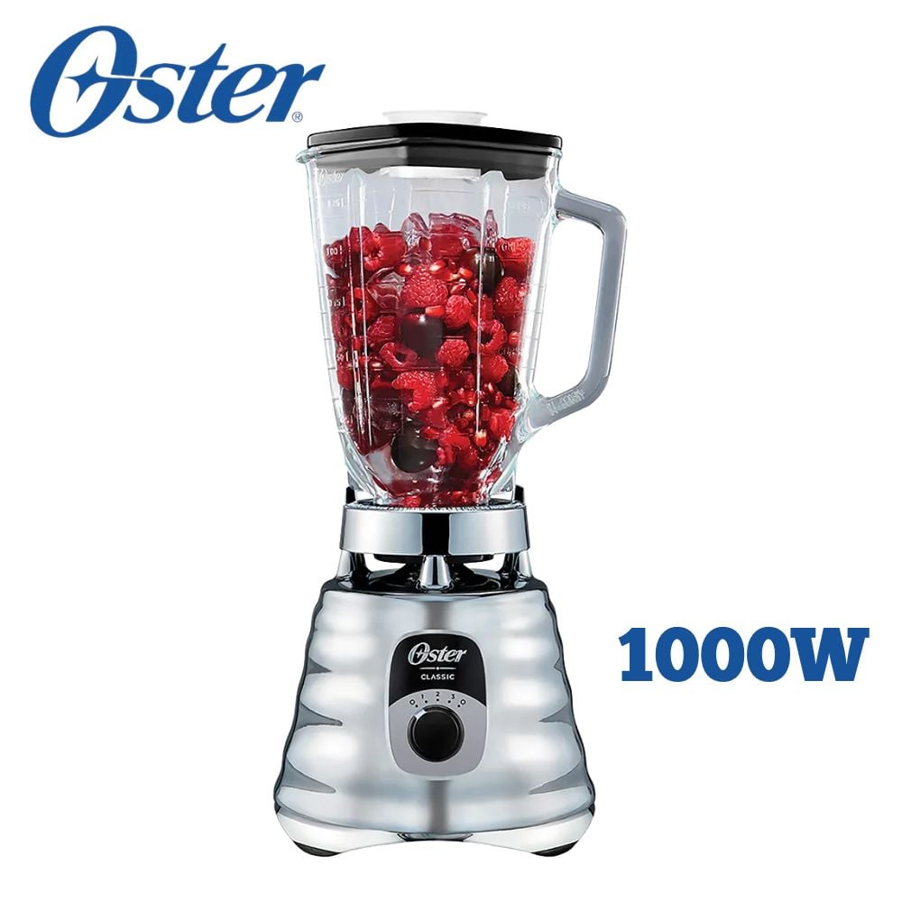 LICUADORA CLÁSICA DE 3 VELOCIDADES OSTER BLST4655 053 CROMADO - 1