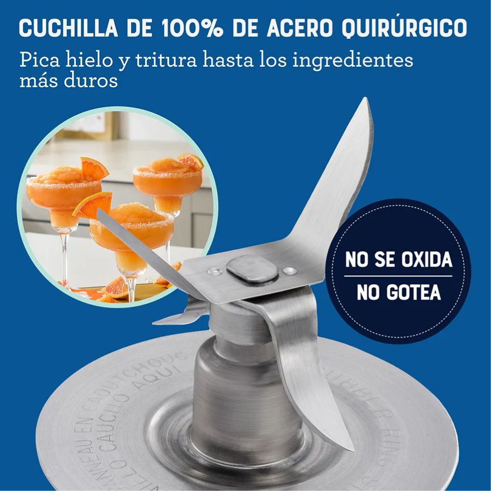 LICUADORA CLÁSICA DE 3 VELOCIDADES OSTER BLST4655 053 CROMADO - 4