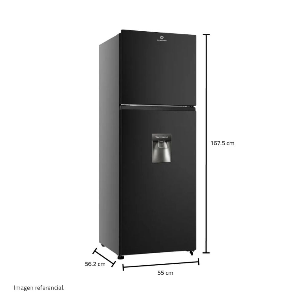 REFRIGERADORA INDURAMA 246L TOP FREEZER NEGRO - RI-389DNI - 2