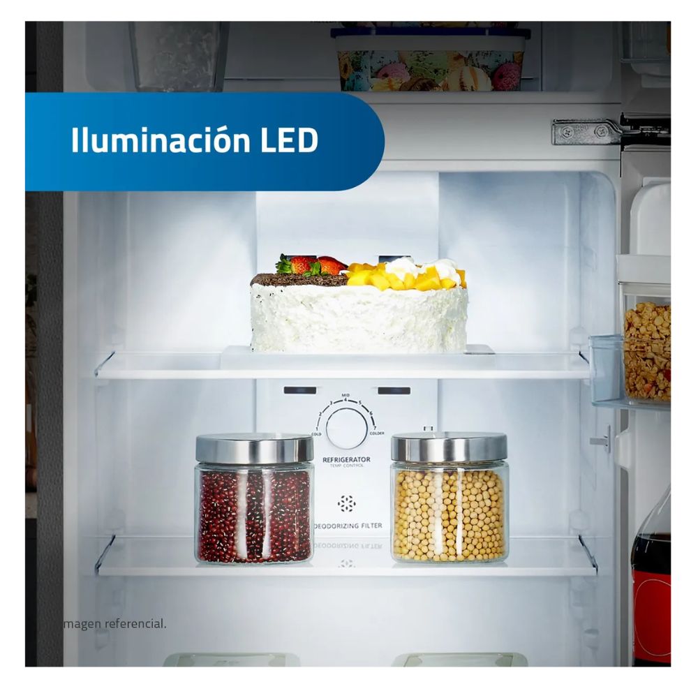 REFRIGERADORA INDURAMA 246L TOP FREEZER NEGRO - RI-389DNI - 5