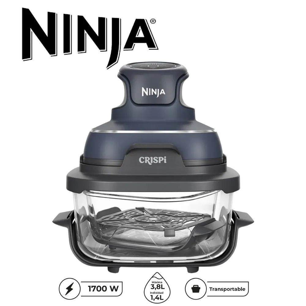 FREIDORA DE AIRE NINJA 3.8LT 4 EN 1 COLOR NEGRO MOD FN101EUGY - 1