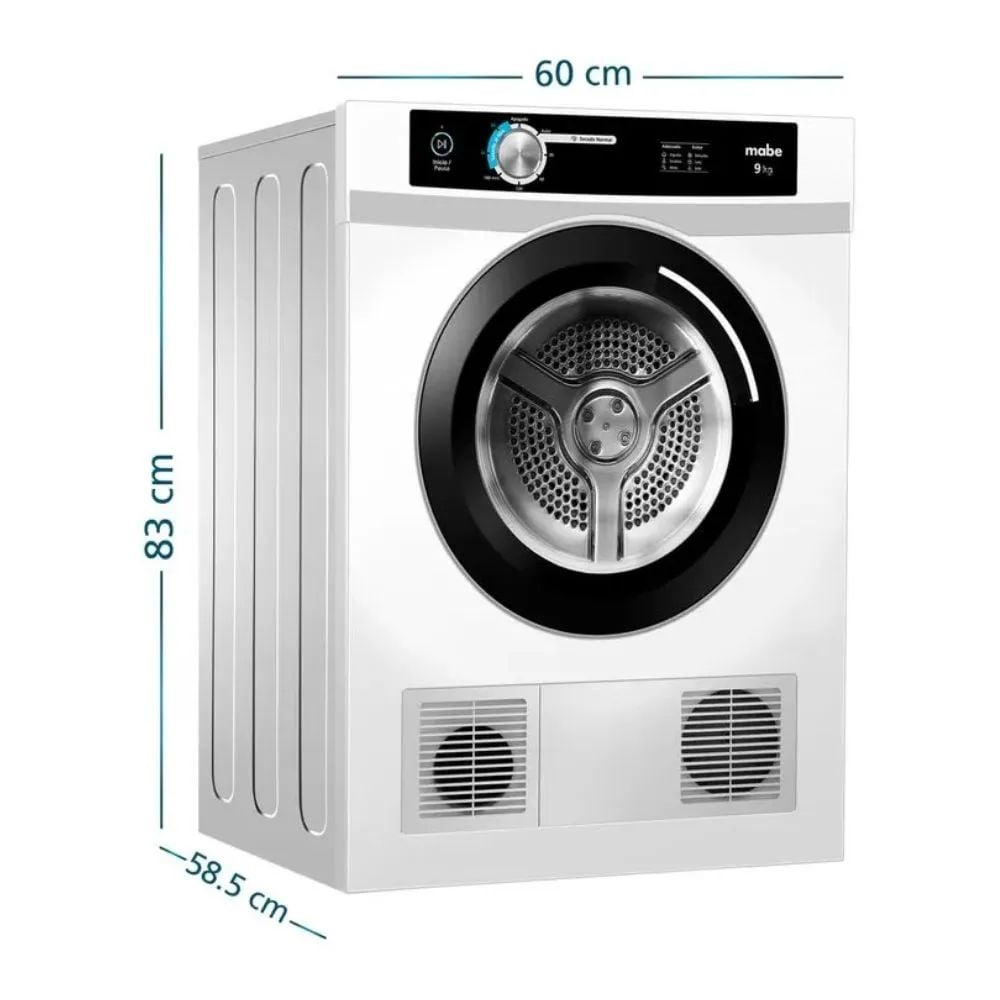 SECADORA MABE ELÉCTRICA 9KG SEM090VBBB0 BLANCA - 2