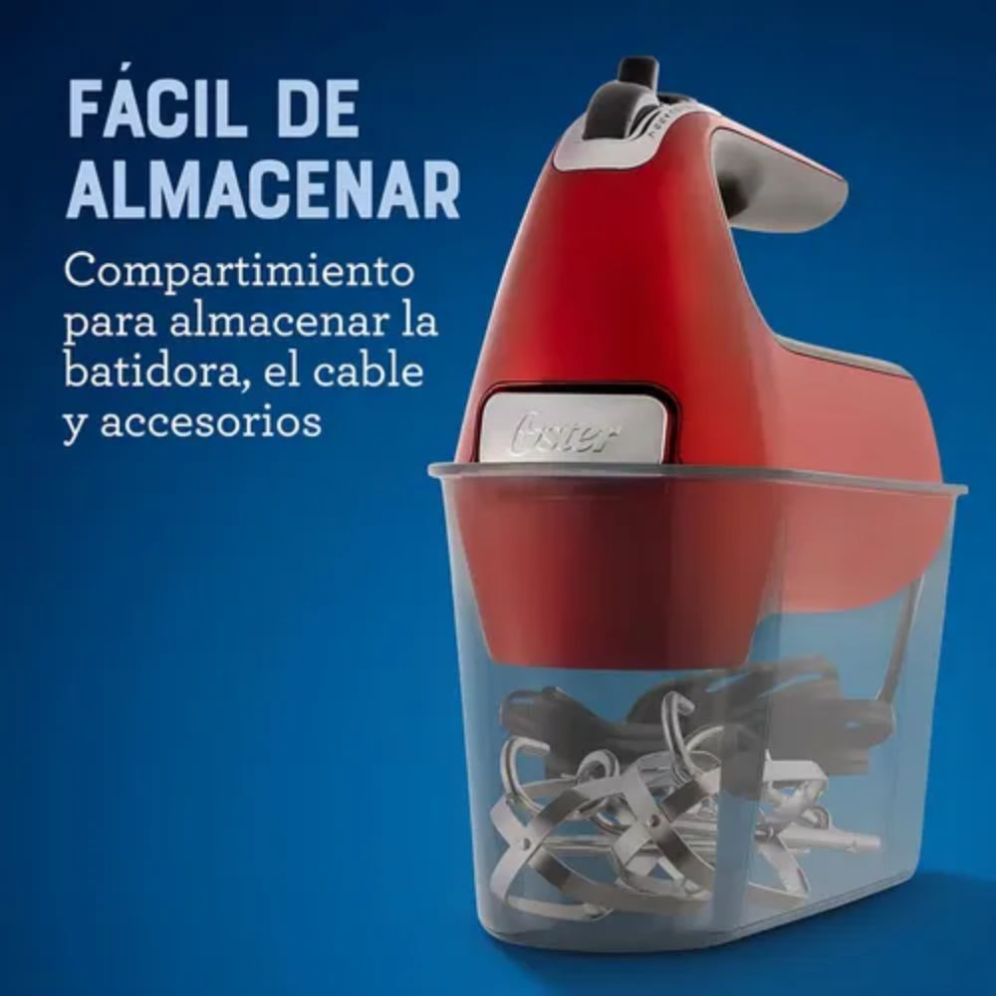 BATIDORA DE MANOS OSTER 320W COLOR ROJO MOD FPSTHM360R - 3