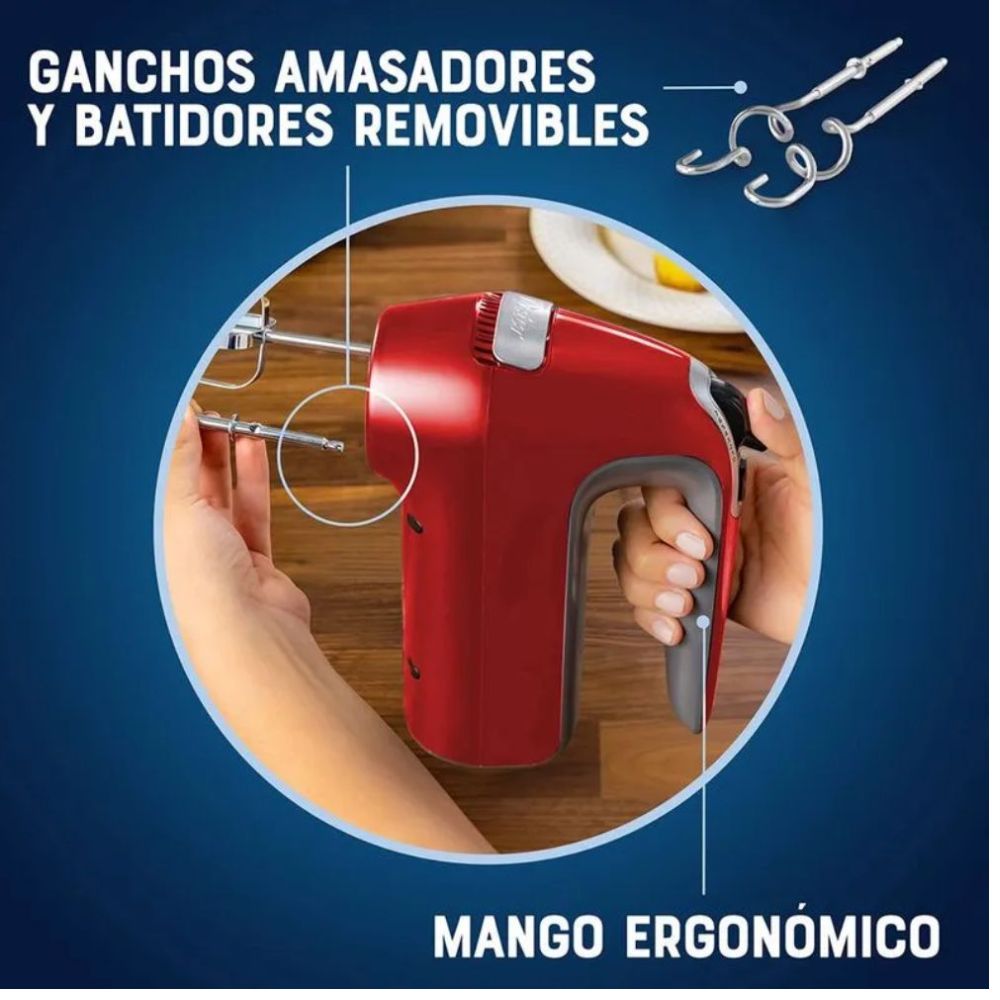 BATIDORA DE MANOS OSTER 320W COLOR ROJO MOD FPSTHM360R - 4