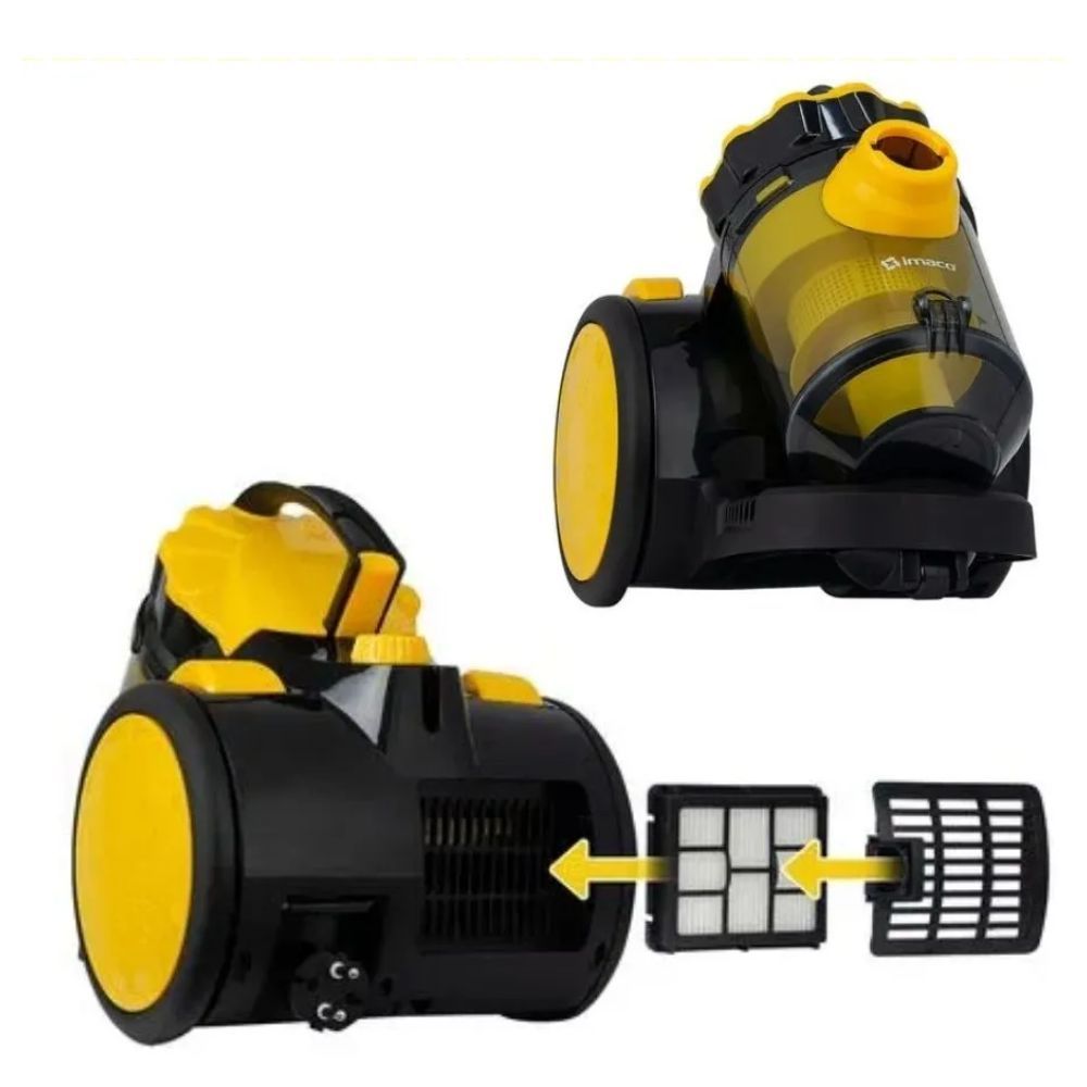 ASPIRADORA IMACO 1000W COLOR AMARILLO MOD IA1522 - 6