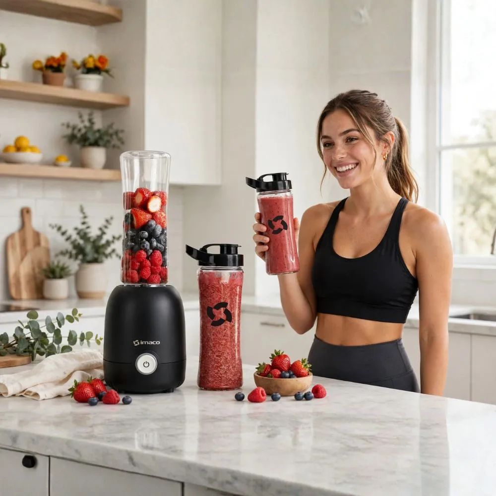 LICUADORA PERSONAL IMACO 600ML MOD BL9561TG - 7