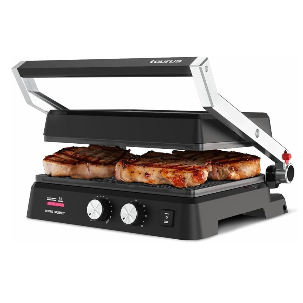 GRILL Y PLANCHA TAURUS 2600W COLOR NEGRO MOD BISTRO GOURMET - 3