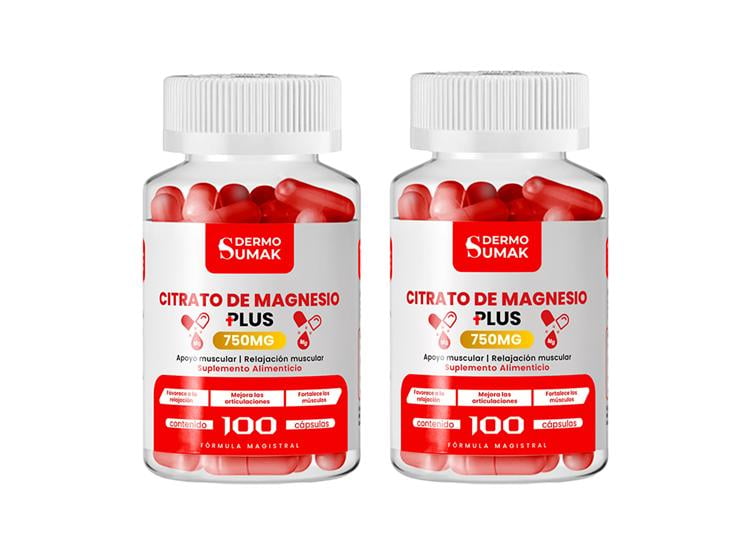CITRATO DE MAGNESIO 100 CAPSULAS DERMO SUMAK 2 UND - 1