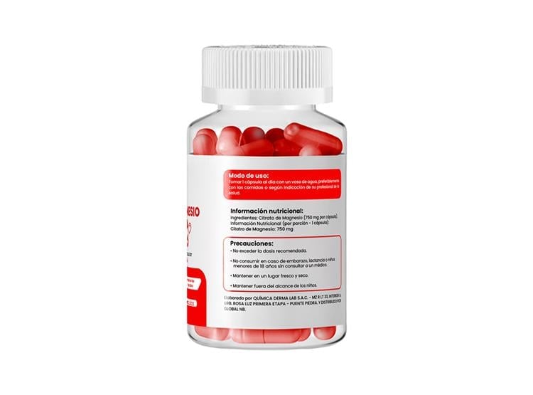 CITRATO DE MAGNESIO 100 CAPSULAS DERMO SUMAK 2 UND - 3