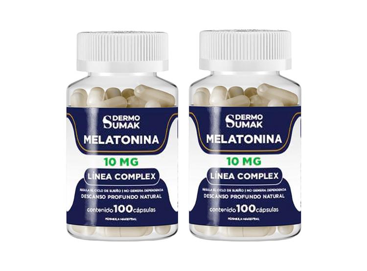 MELATONINA PLUS 10MG 100 CAPSULAS DERMO SUMAK 2 UND - 1