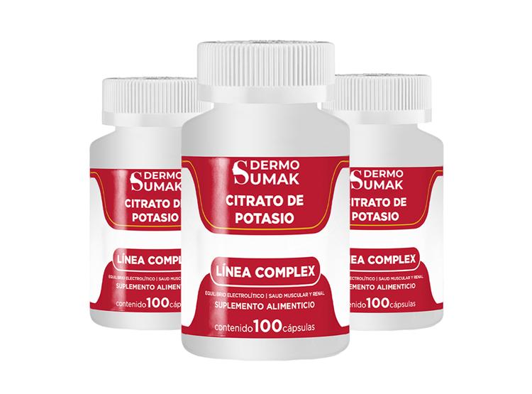 CITRATO DE POTASIO SALUD MUSCULAR 100 CAPSULAS DERMO SUMAK 3 UND - 1