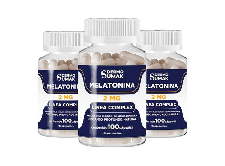 MELATONINA PLUS 2MG 100 CAPSULAS DERMO SUMAK 3 UND - 1