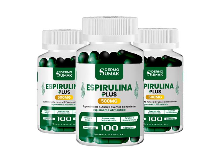 ESPIRULINA PLUS 500MG DERMO SUMAK 3 UND - 1