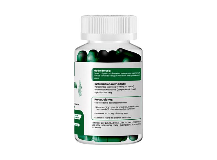 ESPIRULINA PLUS 500MG DERMO SUMAK 3 UND - 2
