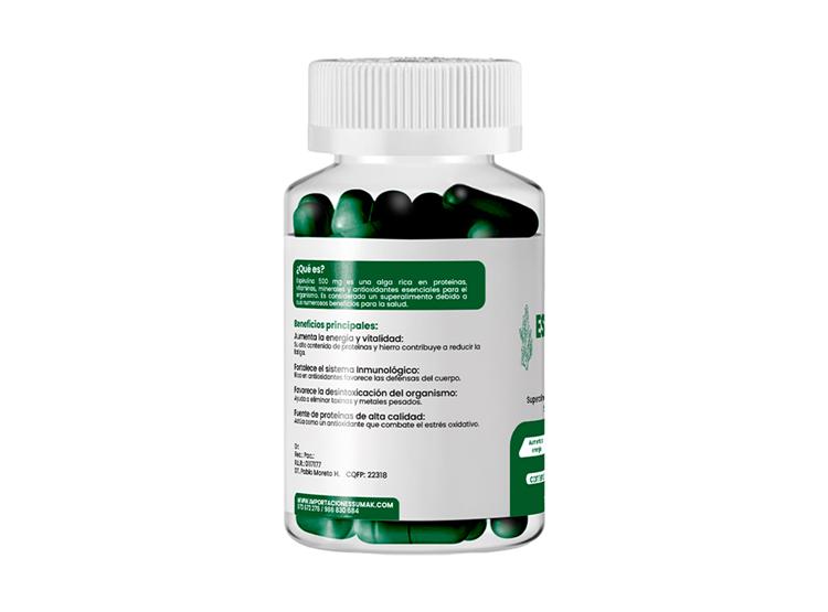 ESPIRULINA PLUS 500MG DERMO SUMAK 3 UND - 3