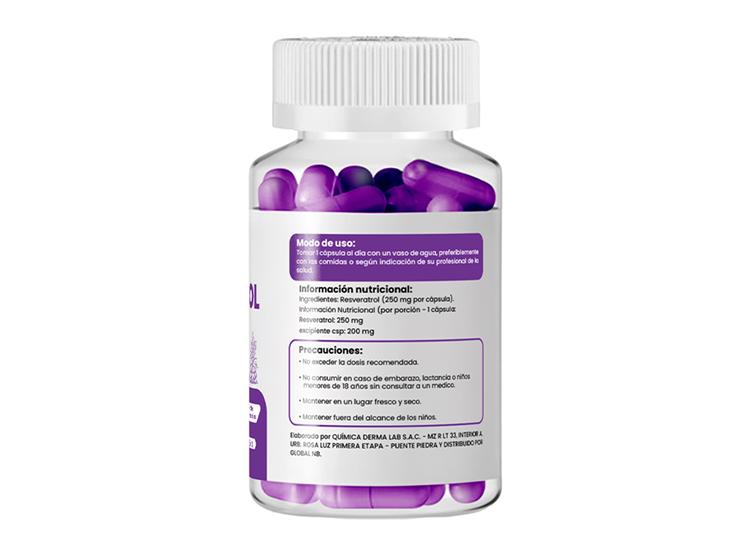 RESVERATROL PLUS 250MG DERMO SUMAK 3 UND - 3