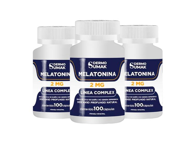 MELATONINA COMPLEX 2MG 100 CAPSULAS DERMO SUMAK 3 UND - 1