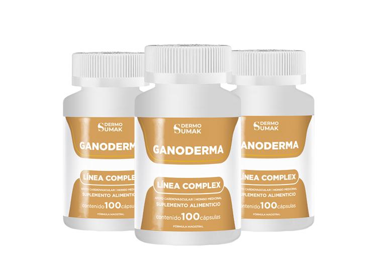 GANODERMA ANTIOXIDANTE NATURAL 100 CAPSULAS DERMO SUMAK 3 UND - 1
