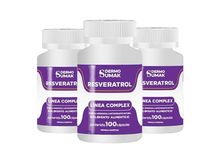 RESVERATROL FORMULA NATURAL 100 CAPSULAS DERMO SUMAK 3 UND - 1