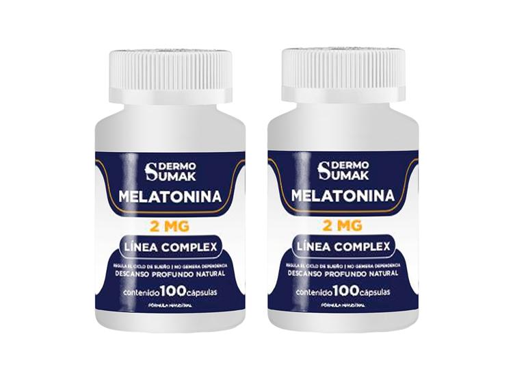 MELATONINA COMPLEX 2MG 100 CAPSULAS DERMO SUMAK 2 UND - 1