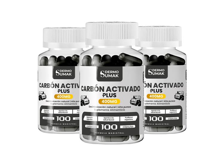 CARBON AC PLUS 400MG DERMO SUMAK 3 UND - 1
