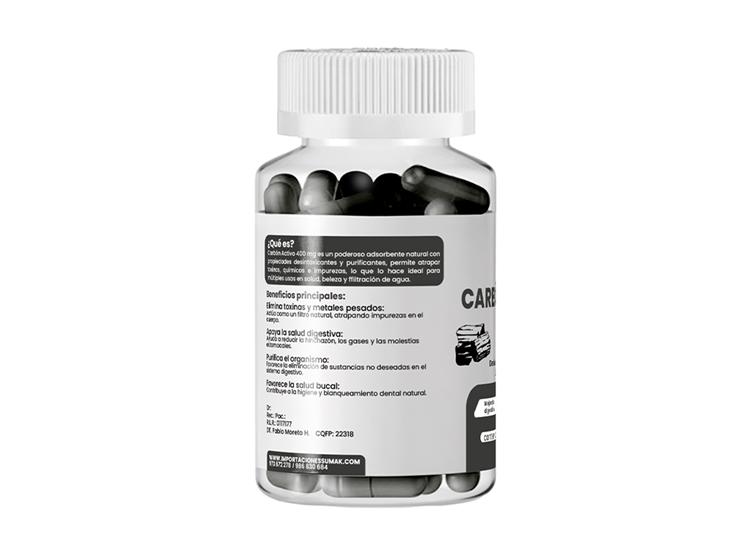 CARBON AC PLUS 400MG DERMO SUMAK 3 UND - 2