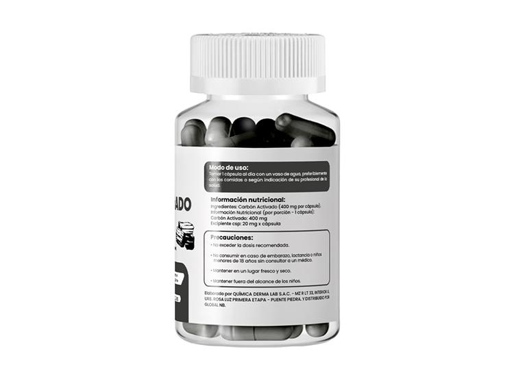 CARBON AC PLUS 400MG DERMO SUMAK 3 UND - 3