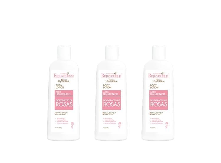 CREMA CORPORAL CON ACIDO HIALURONICO BIOEXTRACTO DE ROSAS 150ML 3UND - 1