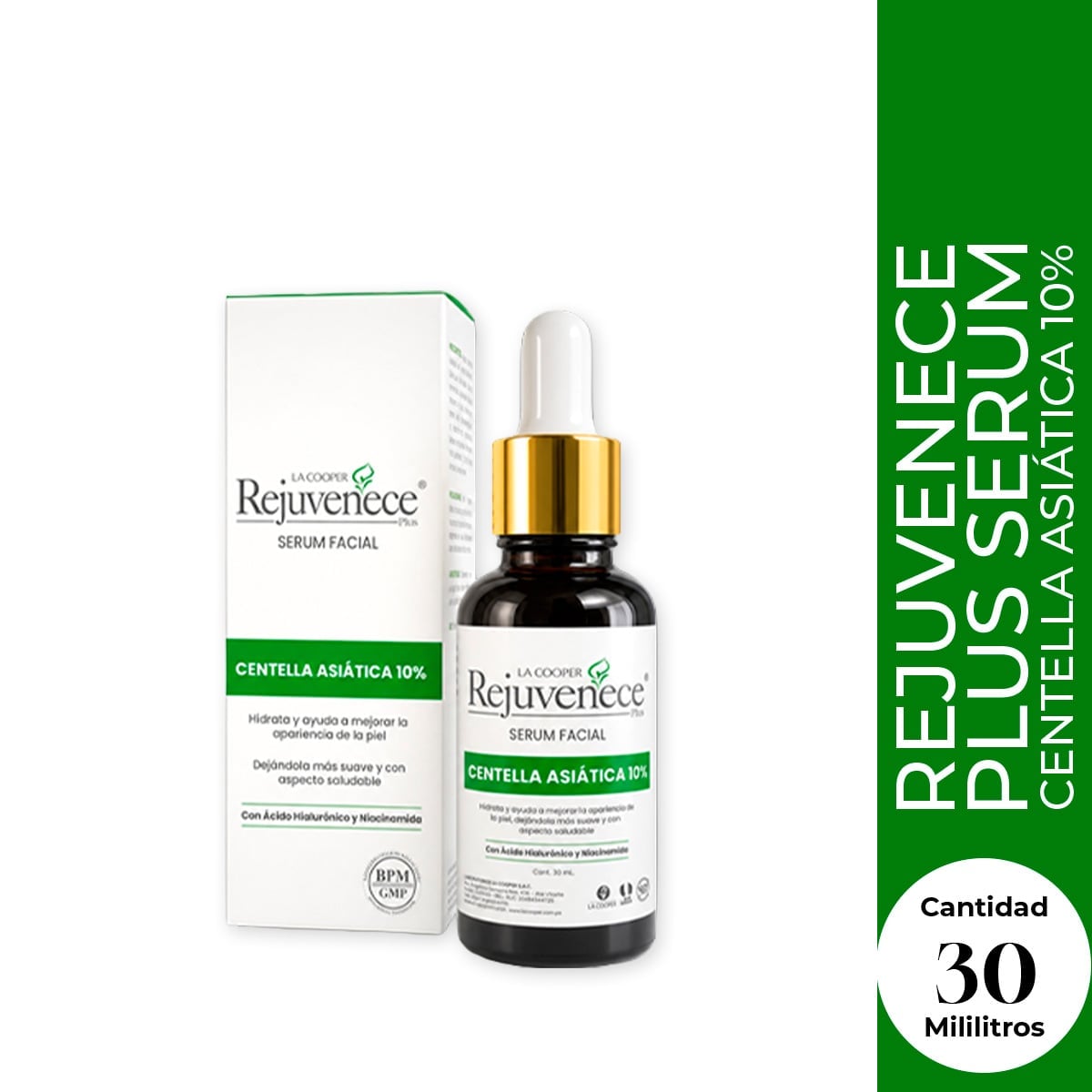 LA COOPER REJUVENECE PLUS SERUM CENTELLA ASIATICA 10% X 30 ML - 1