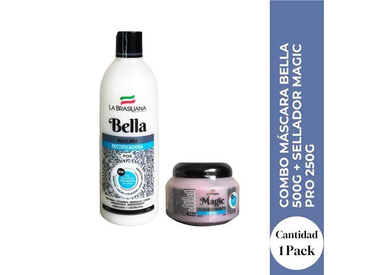 COMBO MÁSCARA BELLA + SELLADOR MAGIC PRO 250G – NUTRICIÓN Y SELLADO CAPILAR PERFECTO - 1