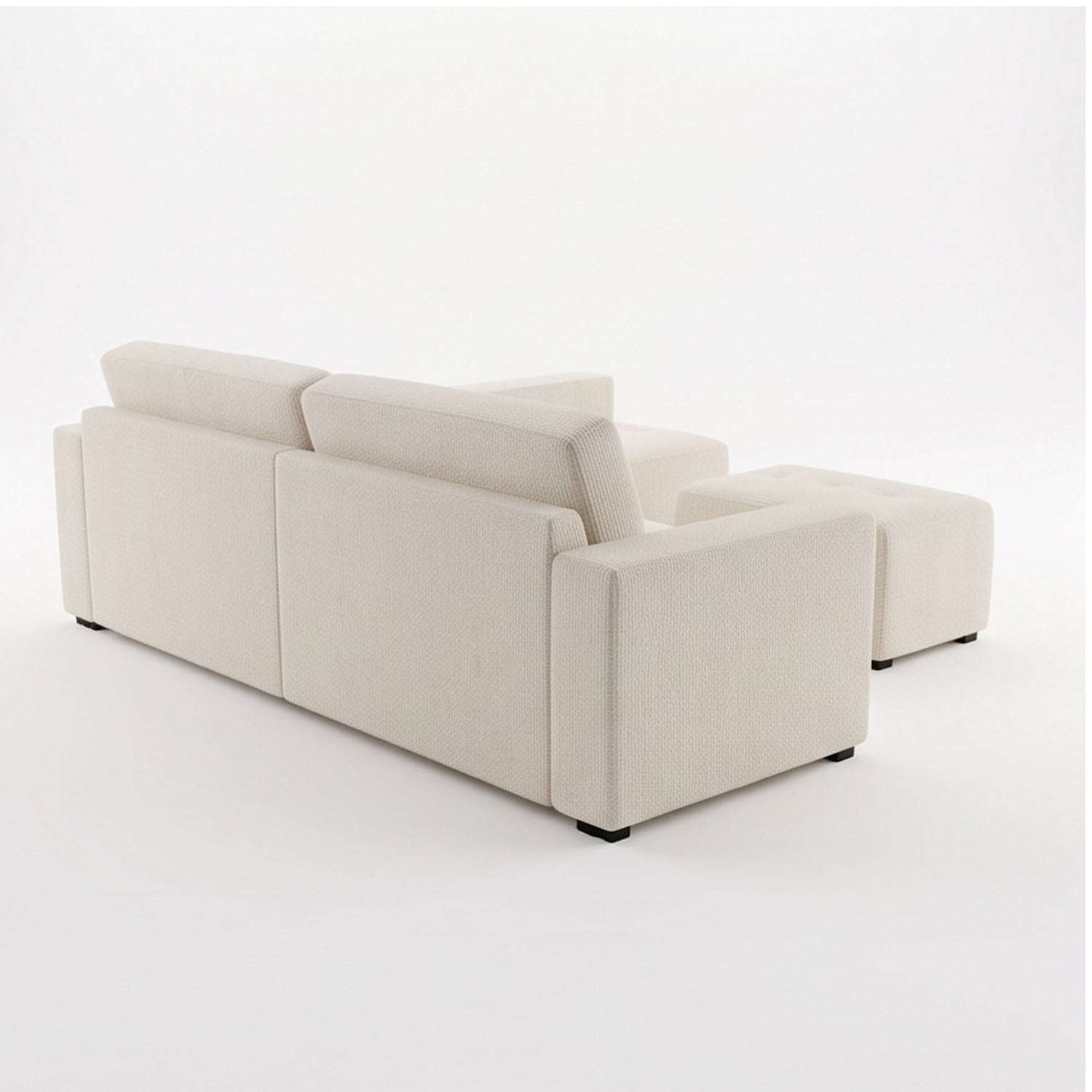 SECCIONAL DERECHO + PUFF VETRA AMBIENTA HOME - 4