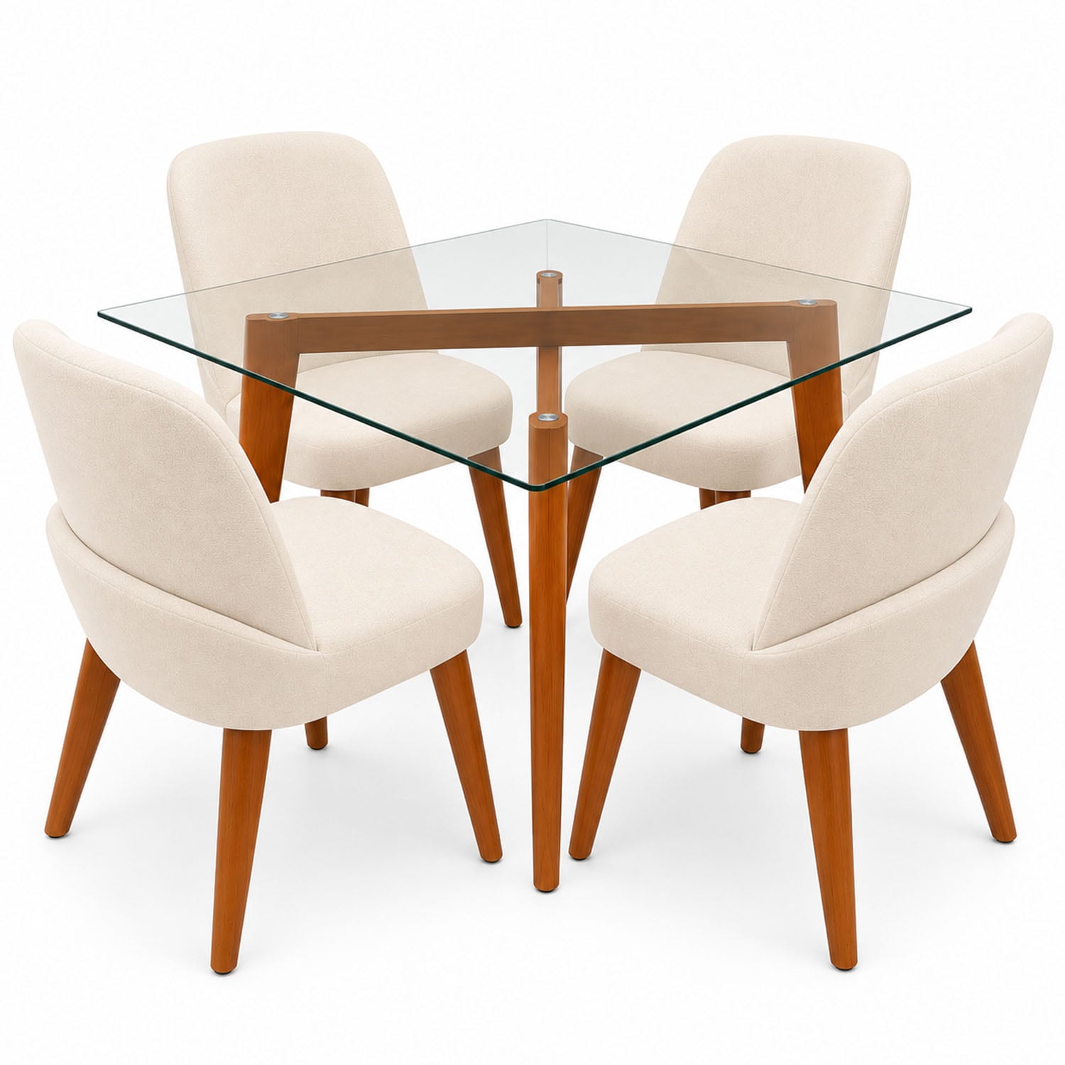 JUEGO DE COMEDOR ALIF 4 SILLAS DE AMBIENTA HOME - 2