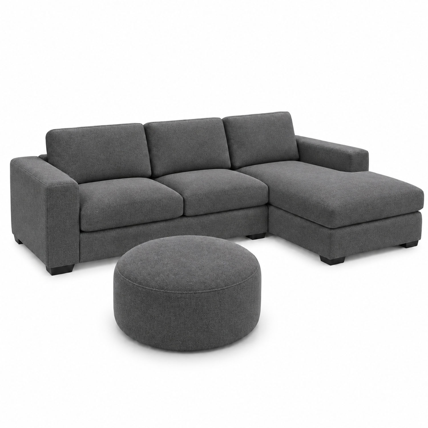 SECCIONAL DERECHO MAIA + PUFF DE REGALO AMBIENTA HOME 3 CUERPOS - 2