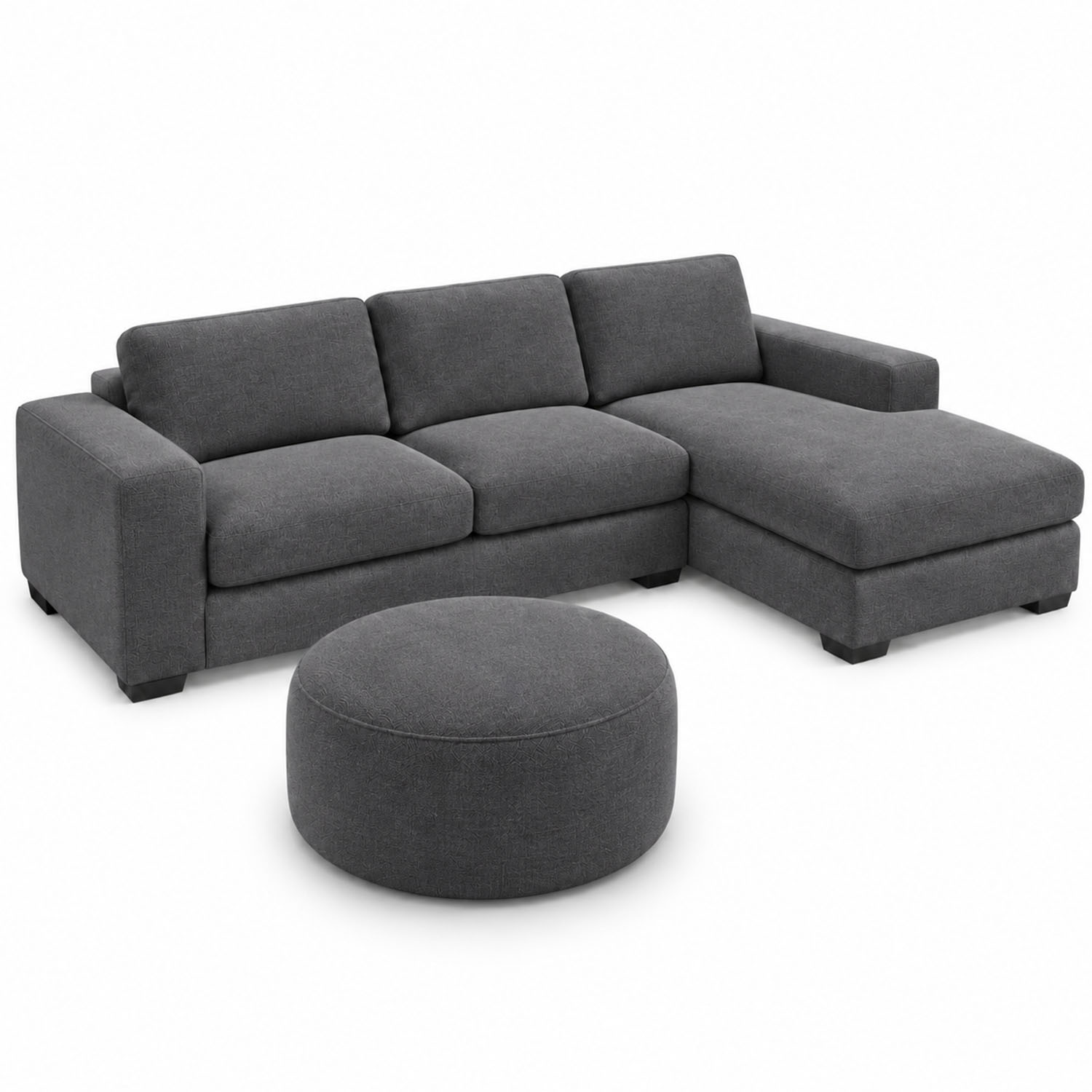 SECCIONAL DERECHO MAIA + PUFF DE REGALO AMBIENTA HOME 3 CUERPOS - 3