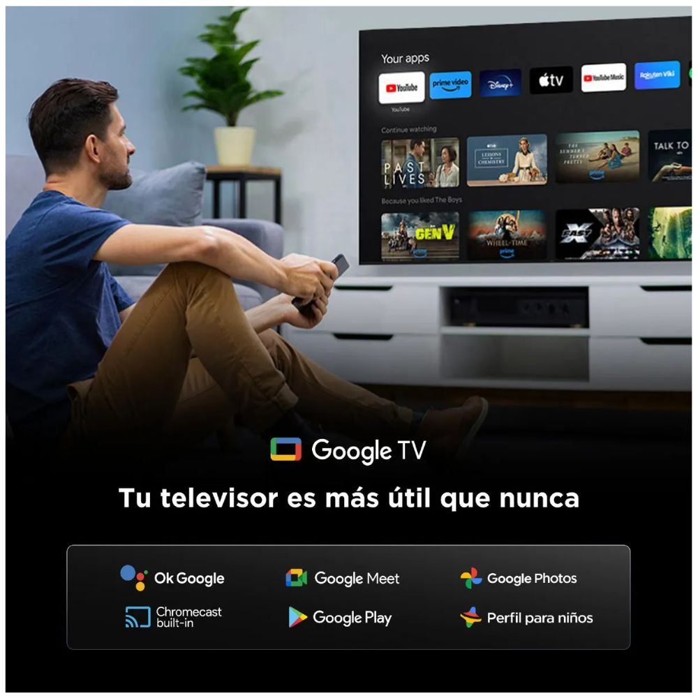 TELEVISOR TCL QLED 65' 4K UHD 65T6C GOOGLE TV - 3