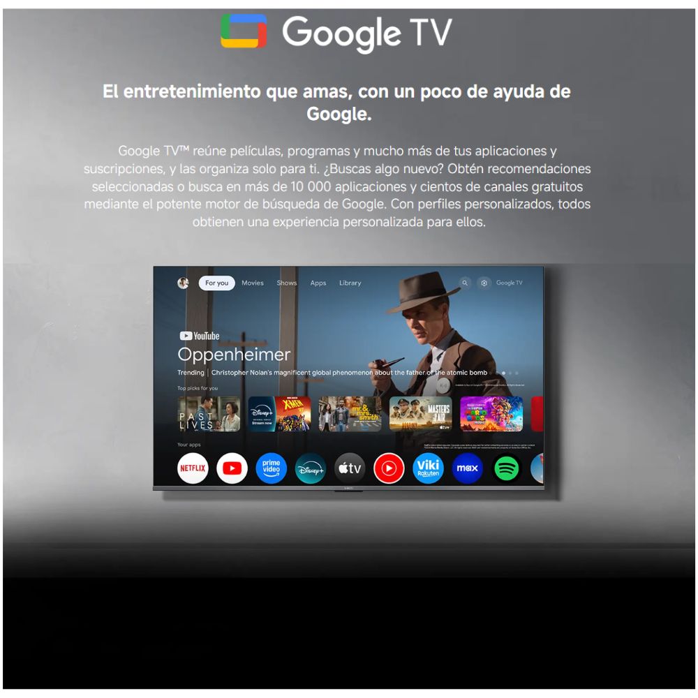 TELEVISOR XIAOMI QLED A PRO-55' UHD 4K GOOGLE TV L55MB-APPH (2026 )+ RACK MOVIBLE - 7