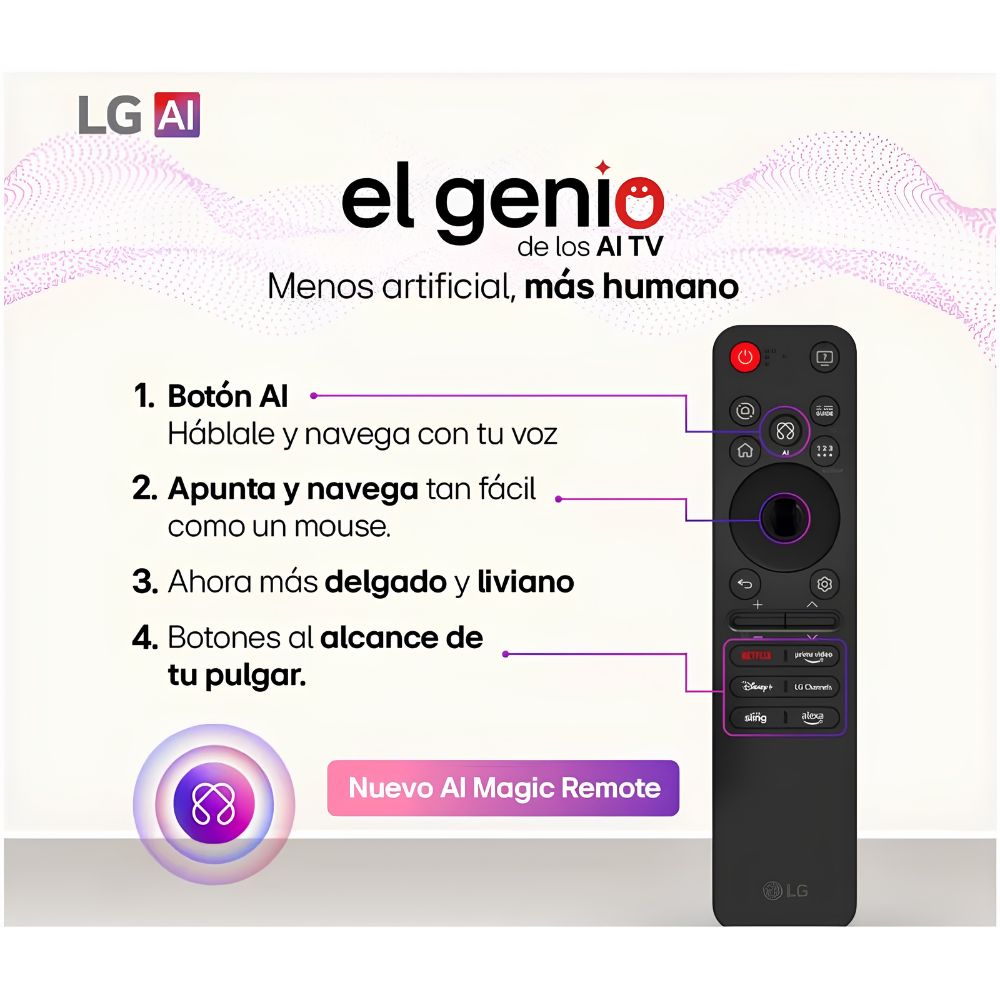 TELEVISOR LG 55'  MINILED QNED 4K THINQ AI 55QNED65BSA -2026 + PARLANTE RED BULL - 6