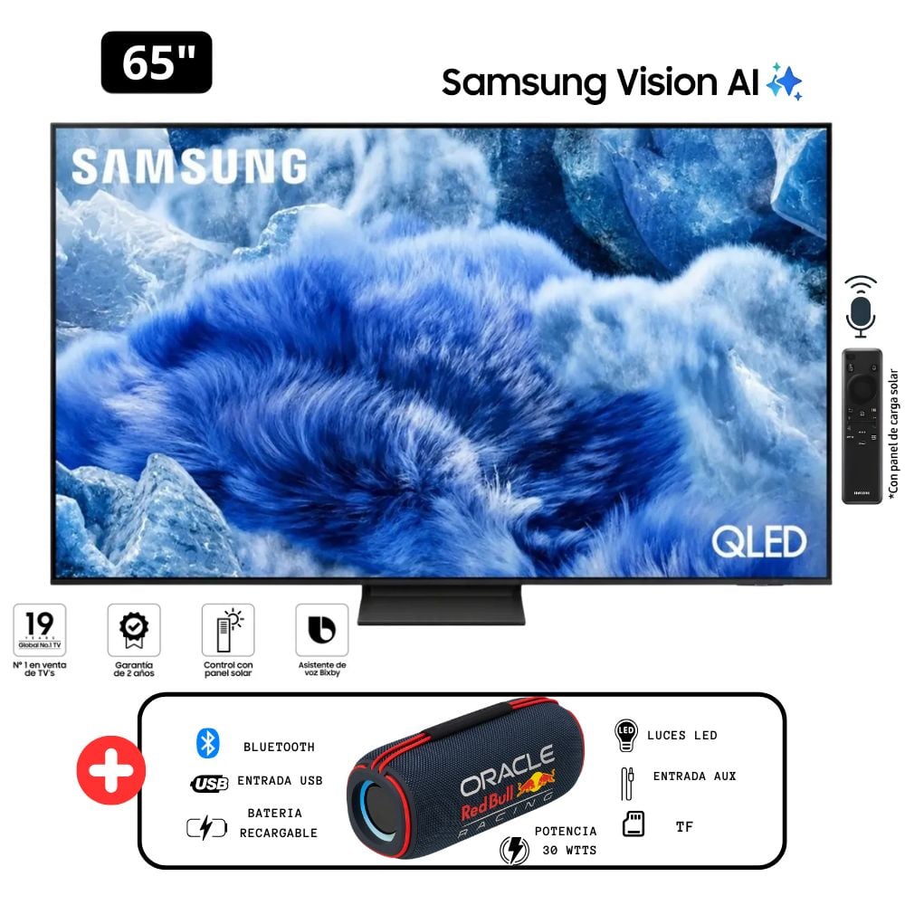 TELEVISOR SAMSUNG QLED 65'  UHD 4K Q8F VISION AI SMART TV + PARLANTE - 1
