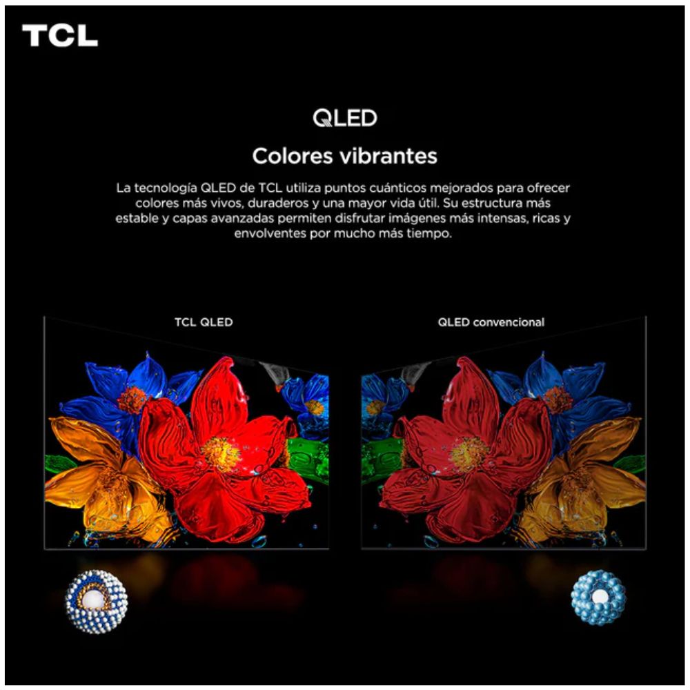 TELEVISOR TCL QLED 43 FULL HD SMART TV 43S5K GOOGLE TV + ANTENA DIGITAL - 2