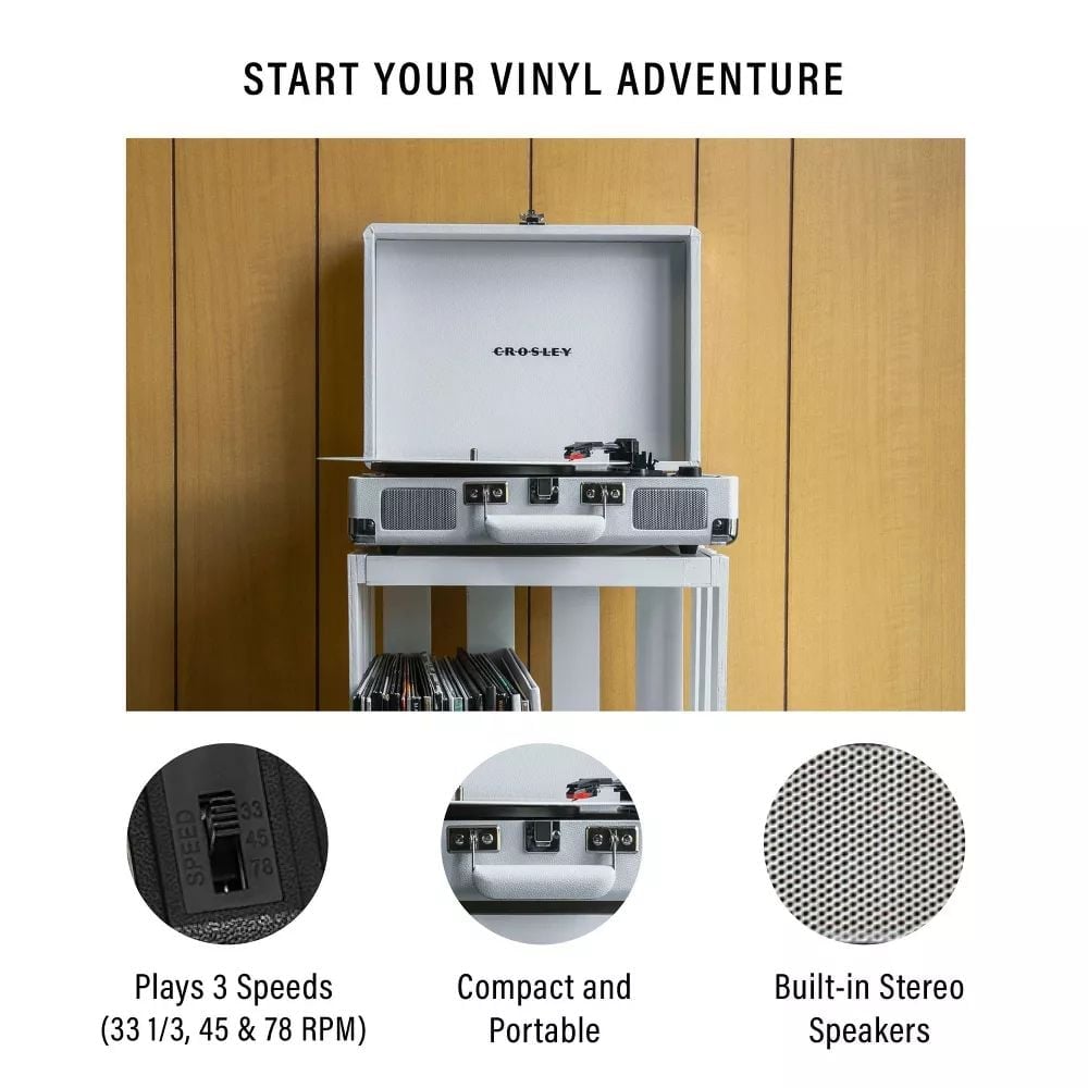 TOCADISCOS VINILO CROSLEY CRUISER PLUS - BLANCO - 3