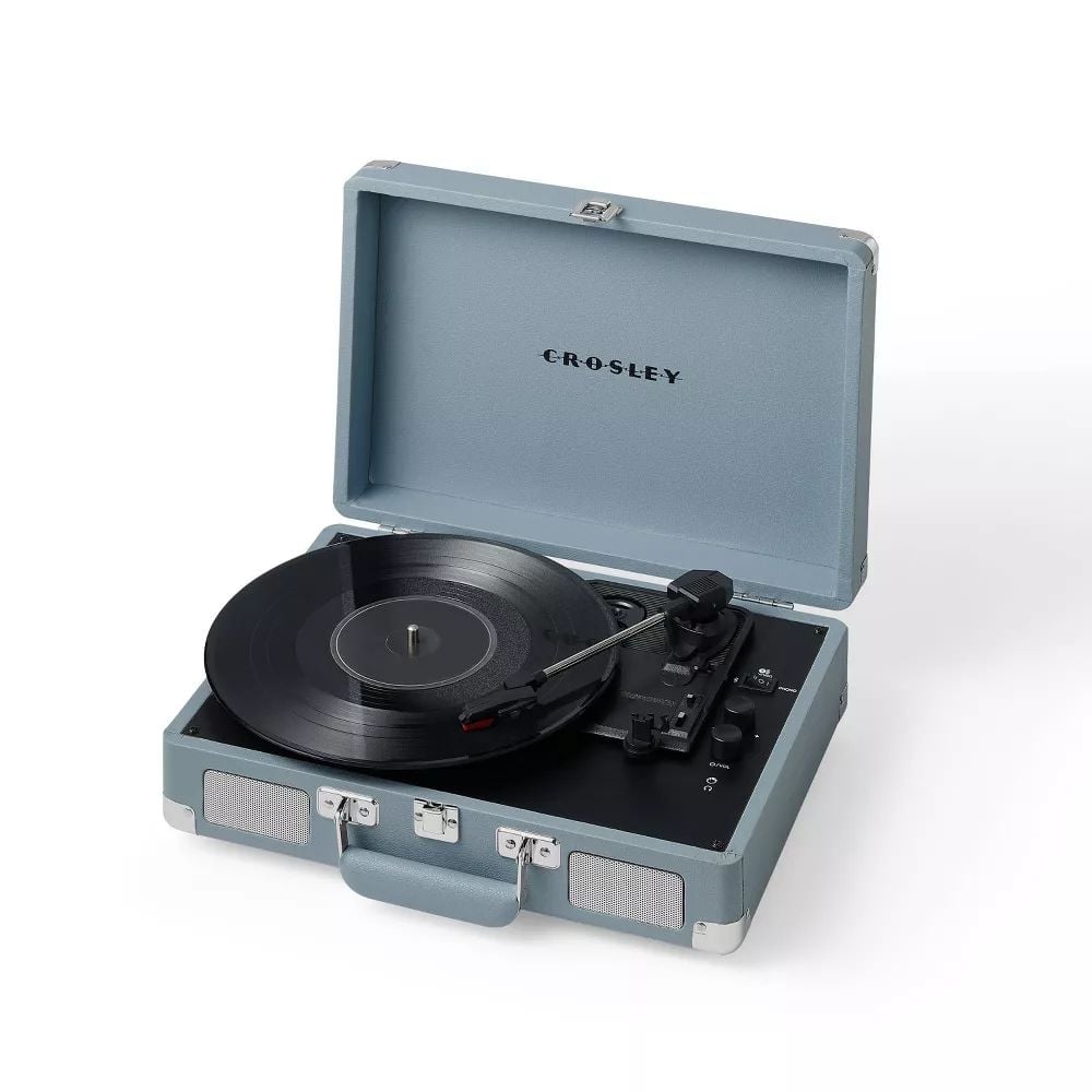 TOCADISCOS VINILO CROSLEY CRUISER PLUS - CELESTE - 1