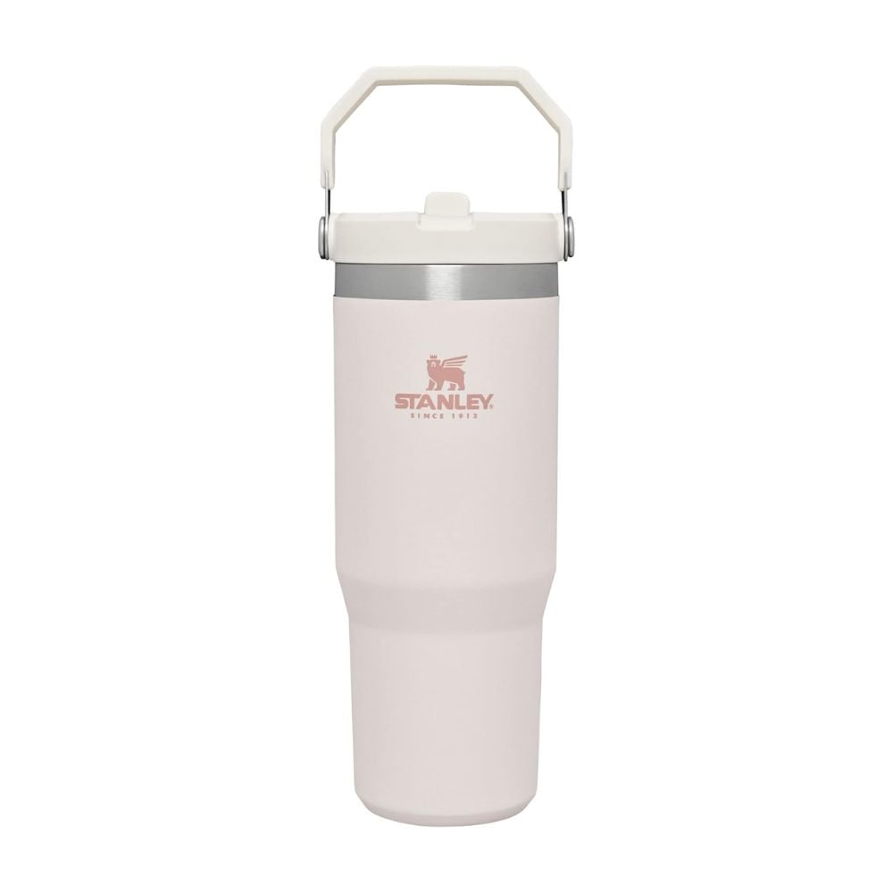 TUMBLER STANLEY ICEFLOW FLIP STRAW 30 OZ - ROSE QUARTZ - 1