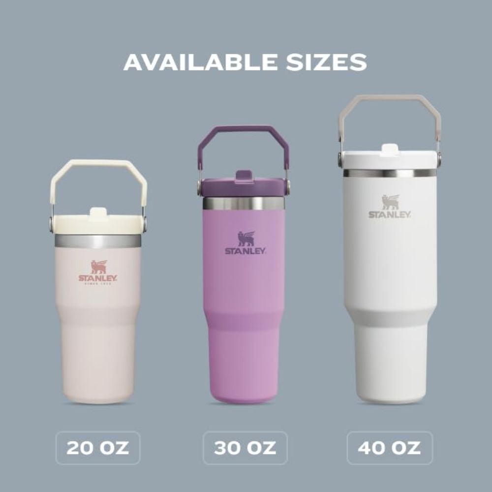 TUMBLER STANLEY ICEFLOW FLIP STRAW 30 OZ - ROSE QUARTZ - 5