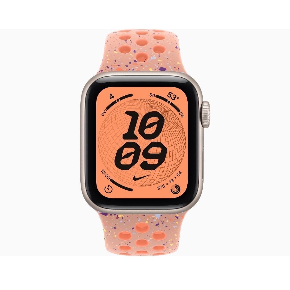 APPLE WATCH SE 3 40MM GPS STARLIGHT NIKE SPORT BAND S/M - ALPENGLOW PINK - 3