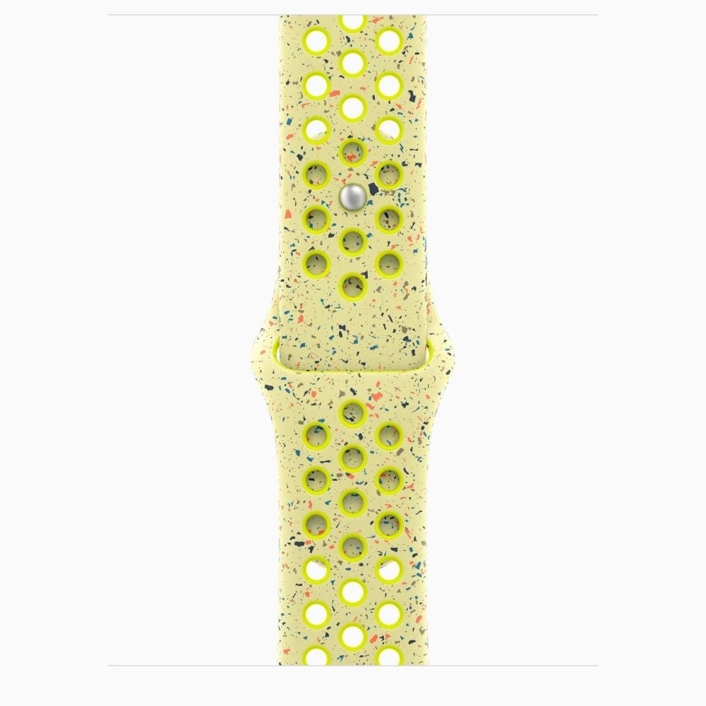 APPLE WATCH SE 3 44MM GPS STARLIGHT NIKE SPORT BAND S/M - VOLT SPLASH - 2